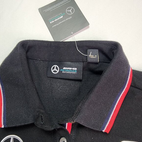 New Petronas Mercedes AMG F1 Racing Polo Shirt Women (L) - Picture 3 of 7